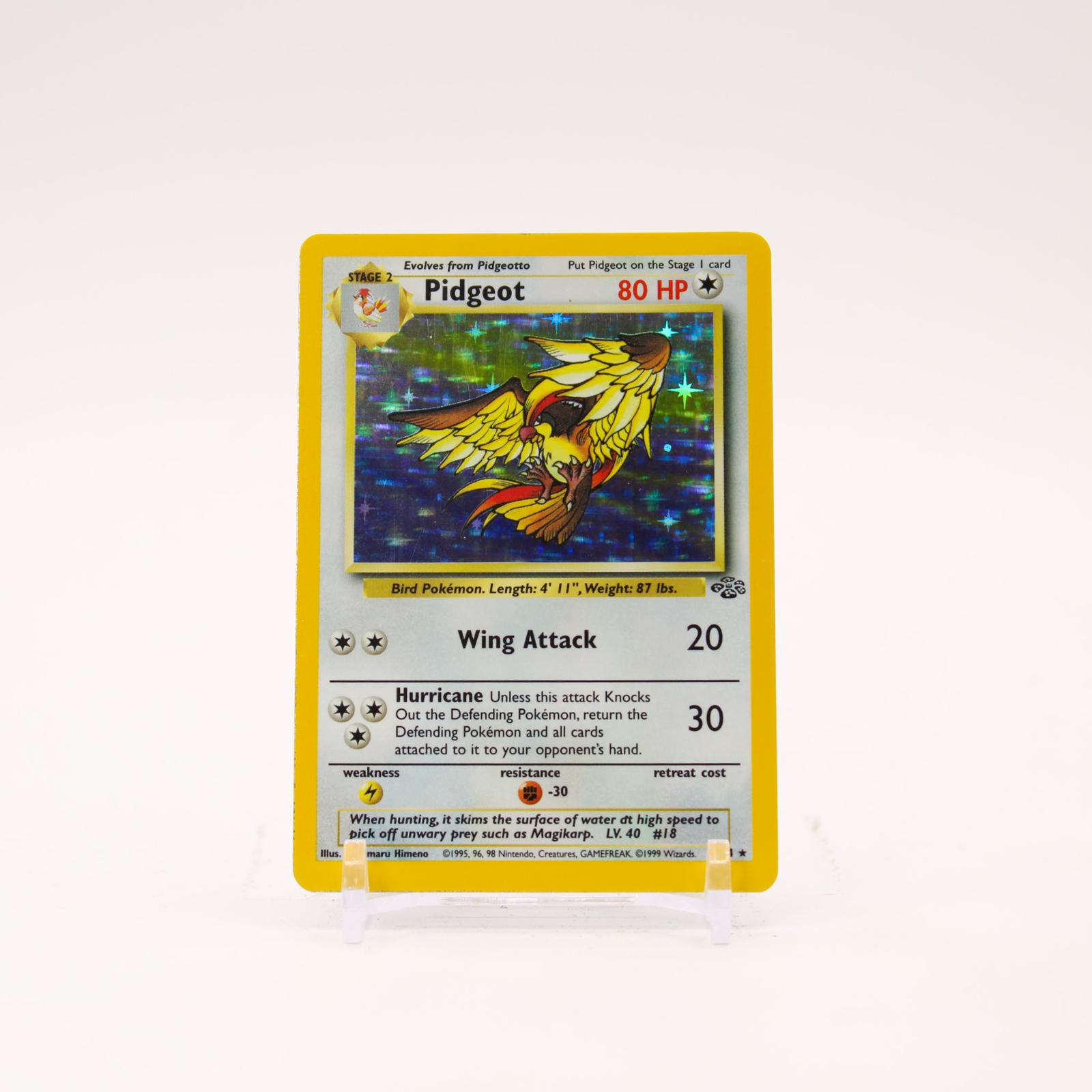 Pidgeot - 8/64 Jungle Unlimited Holo Rare Pokemon - LP
