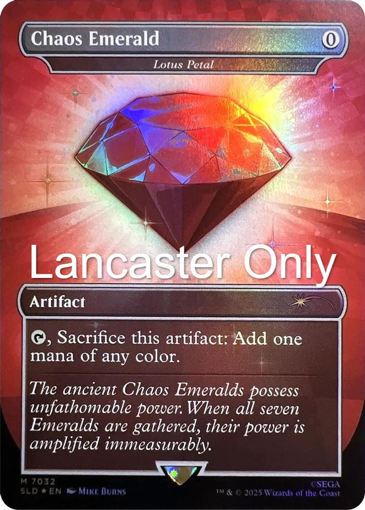 Chaos Emerald - Lotus Petal (7032) - 7032 Secret Lair Drop Series Foil Mythic Magic: The Gathering - NM (Lanc)