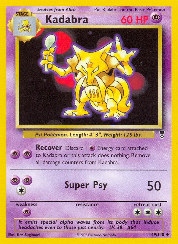 Kadabra - 49/110 Legendary Collection Uncommon Pokemon - NM