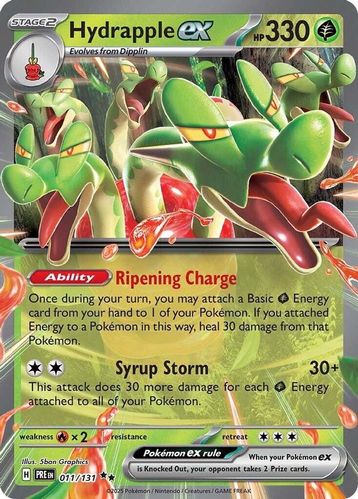 Hydrapple ex - 011/131 Prismatic Evolutions Double Rare Holo Pokemon - NM