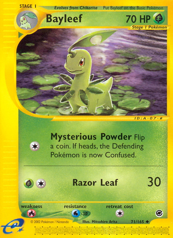 Bayleef - 71/165 Expedition Base Set Uncommon Pokemon - NM
