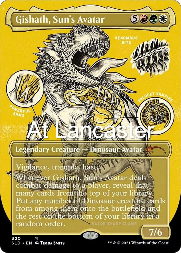 Gishath, Sun's Avatar (Foil Etched) - 320 Secret Lair Drop Series Mythic Magic: The Gathering - NM (Lanc)