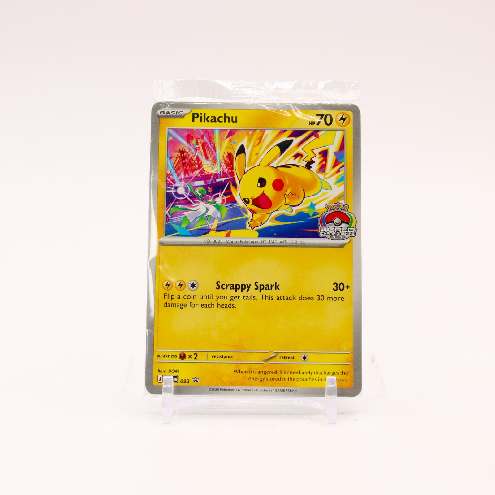 Pikachu - MEP093 SEALED Mega Evolution Promo Pokemon - NM/MINT