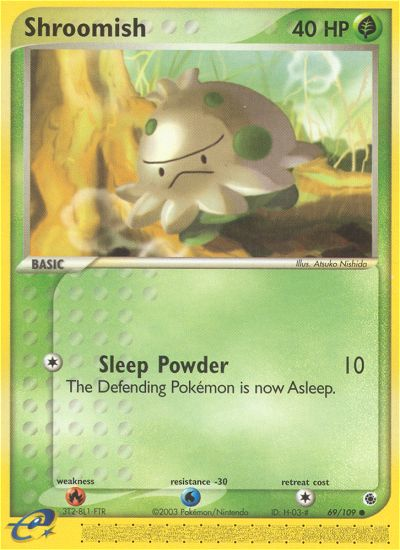 Shroomish - 69/109 Ruby & Sapphire Common Pokemon - NM