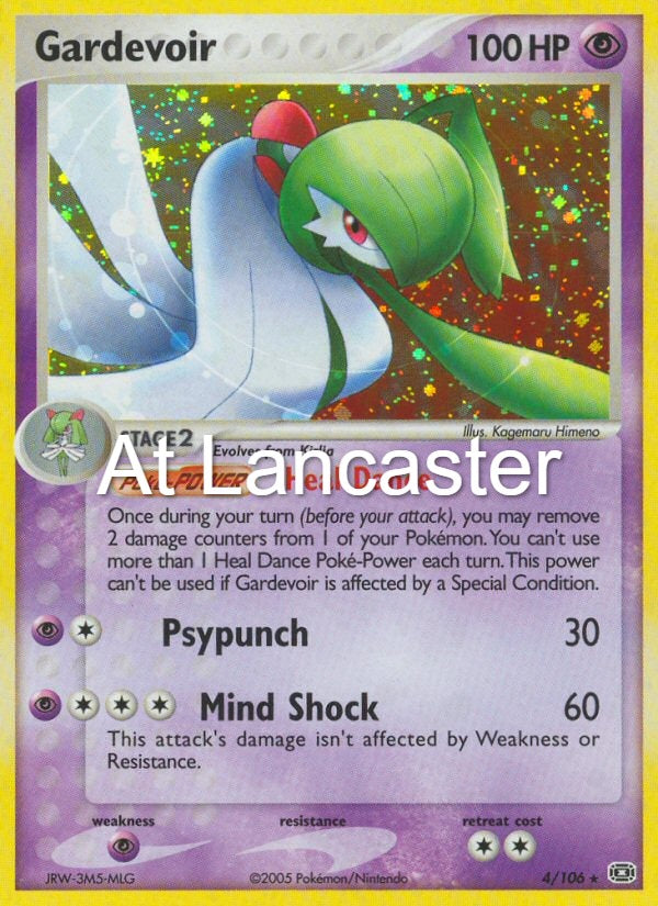 Gardevoir - 4/106 Emerald Rare Pokemon - HP (Lanc)