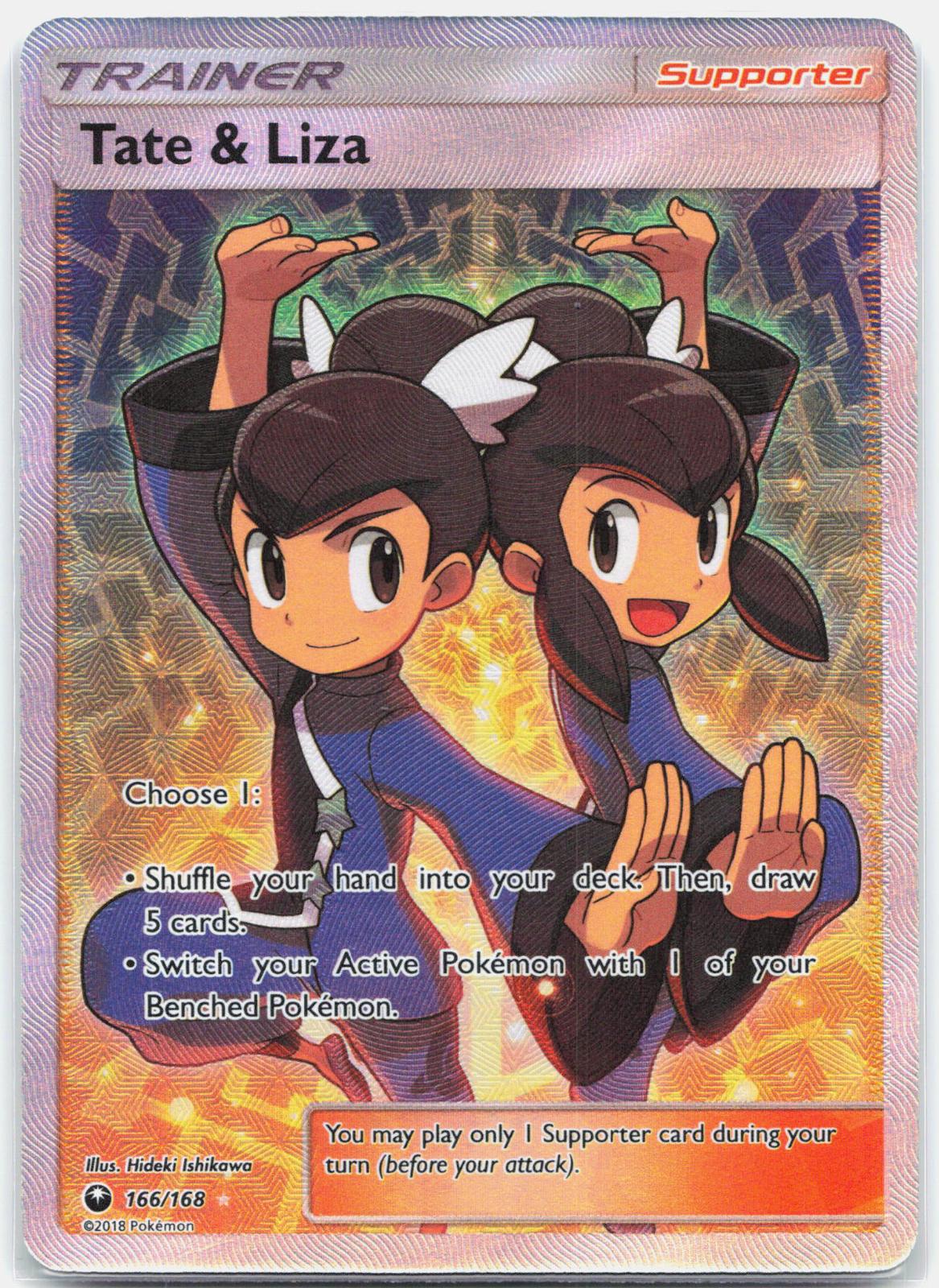 Tate & Liza - 166/168 Celestial Storm Full Art Trainer - NM