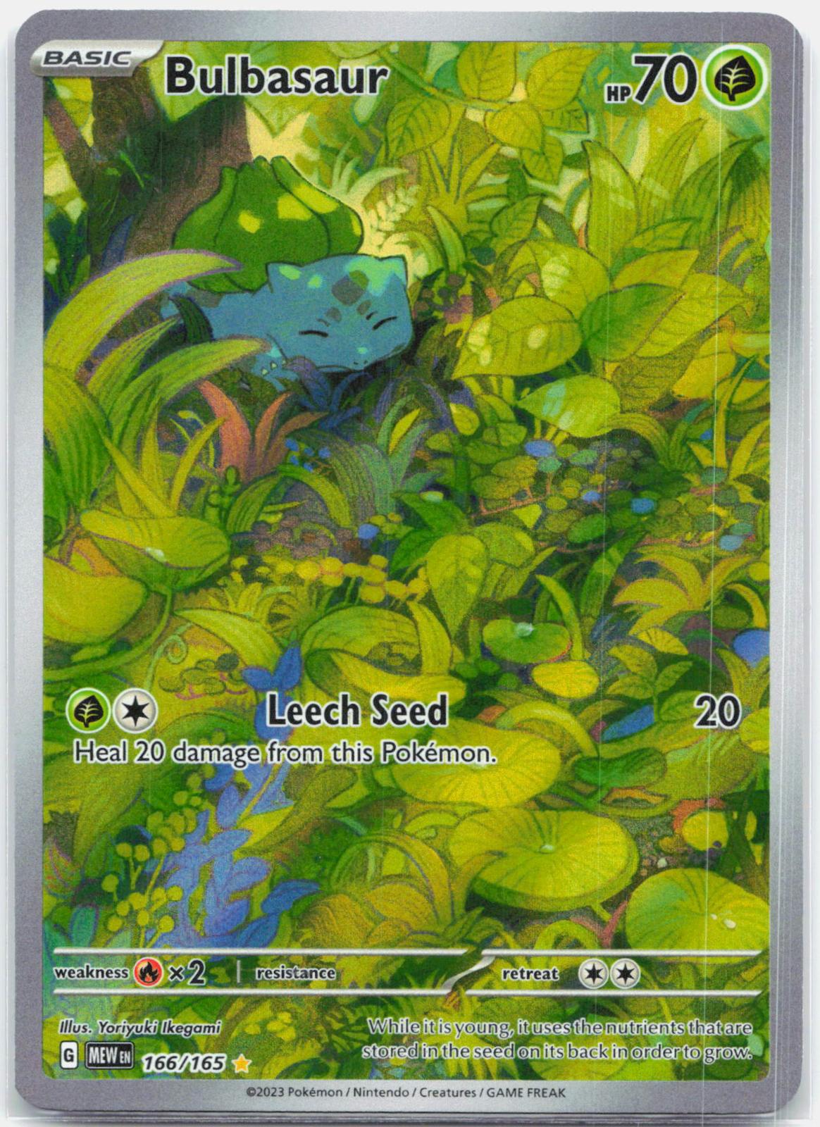 Bulbasaur - 166/165 151 Illustration Rare Pokemon - NM
