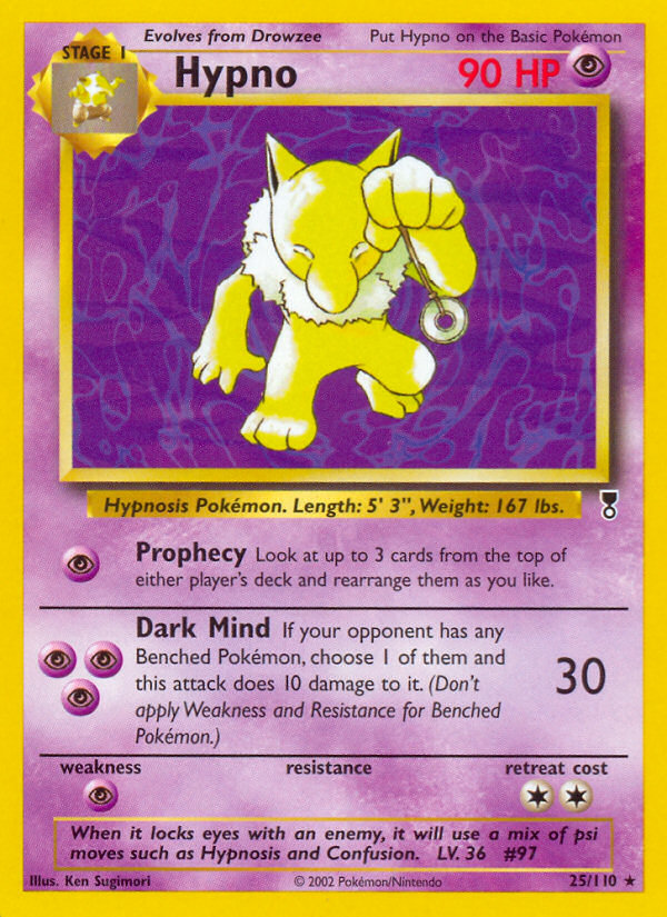 Hypno - 25/110 Legendary Collection Rare Pokemon - NM