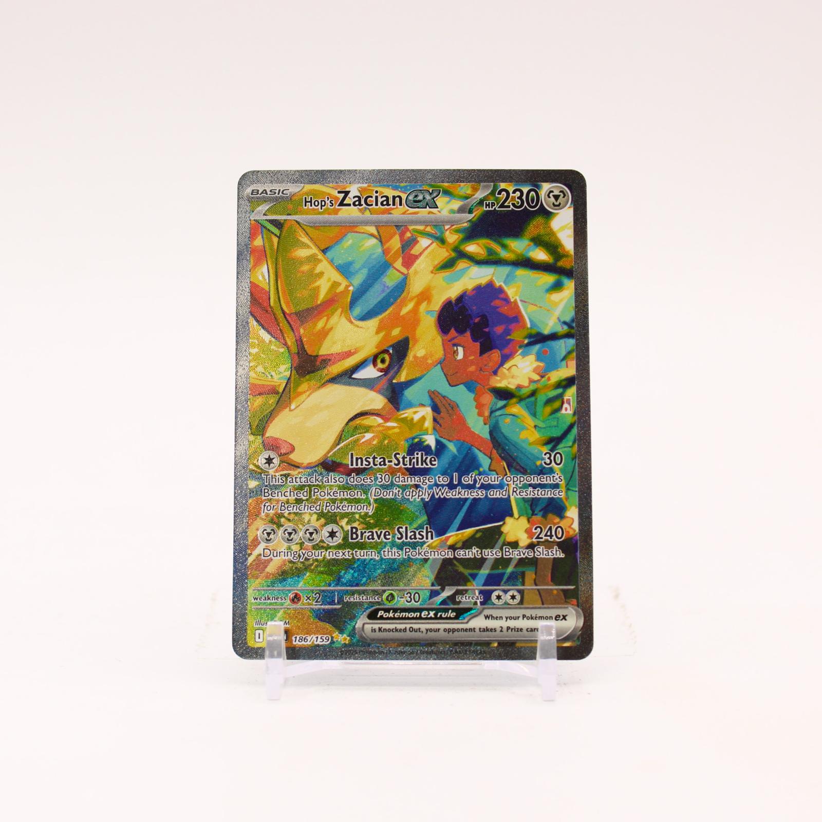Hop's Zacian ex - 186/159 Journey Together Special Illustration Pokemon - NM/MINT