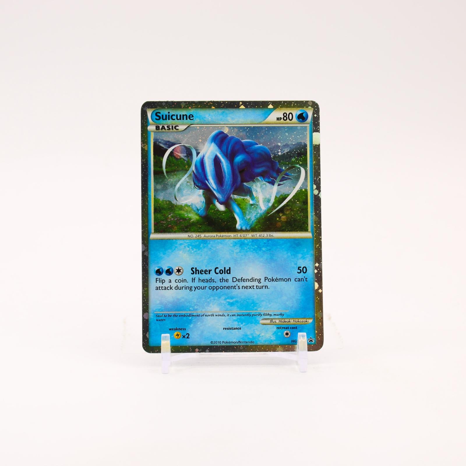 Suicune - HGSS21 Black Star Holo Promo Pokemon - NM/LP