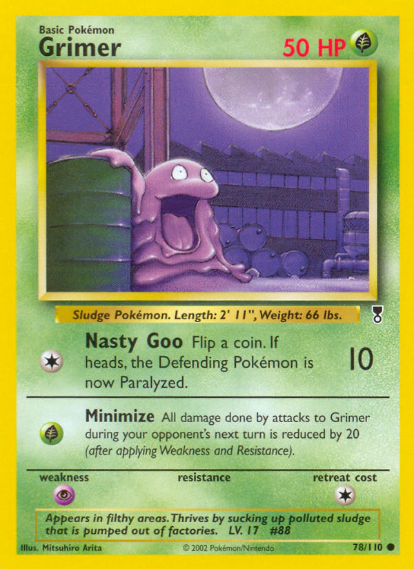 Grimer - 78/110 Legendary Collection Common Pokemon - NM
