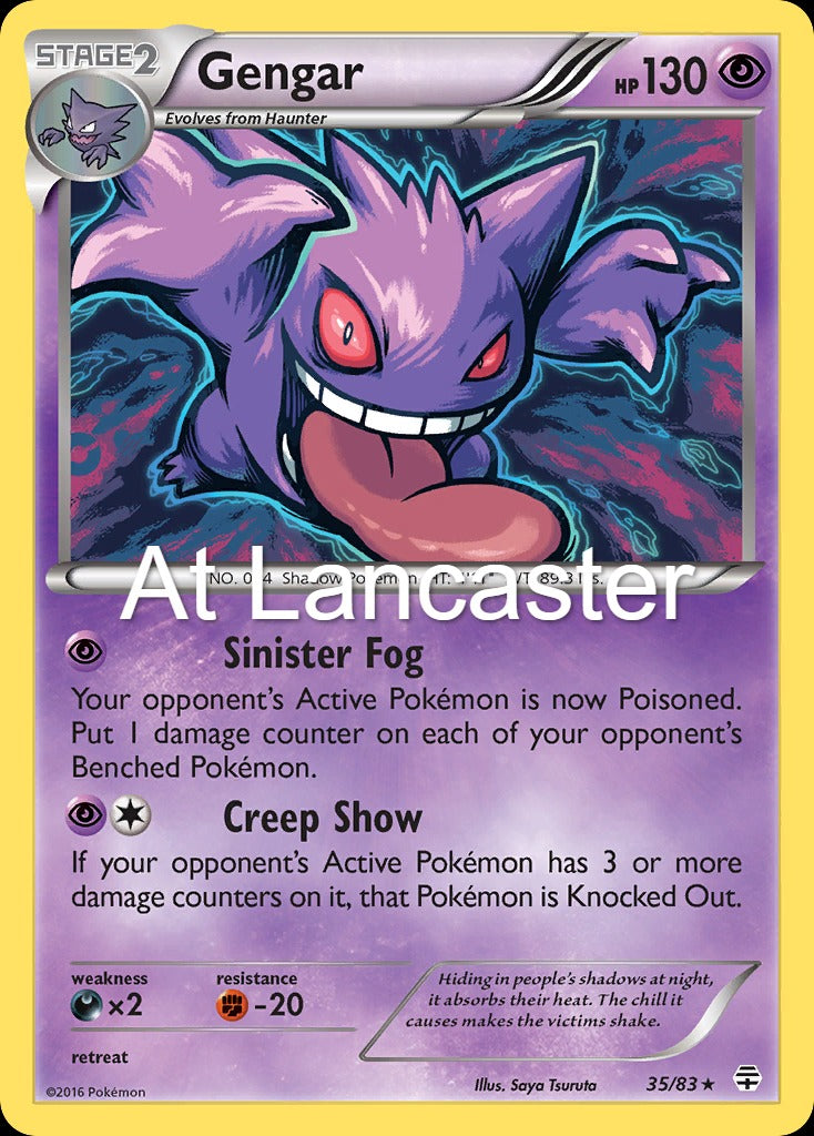 Gengar - 35/83 Generations Rare Pokemon - LP/MP (Lanc)