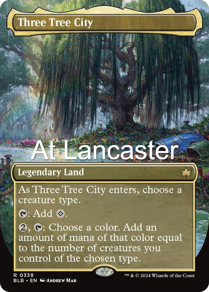 Three Tree City (Borderless) (0338) - 338 Bloomburrow Rare Magic: The Gathering - NM (Lanc)