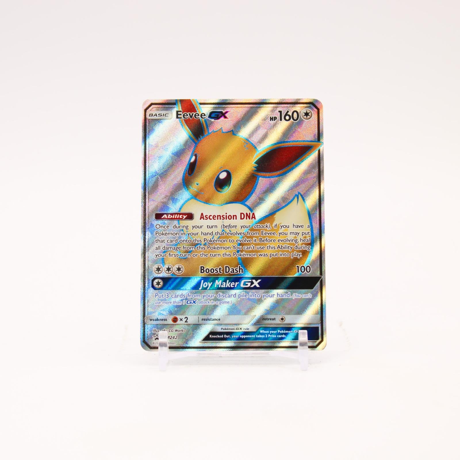 Eevee GX - SM242 Sun & Moon Holo Full Art Promo Pokemon - NM