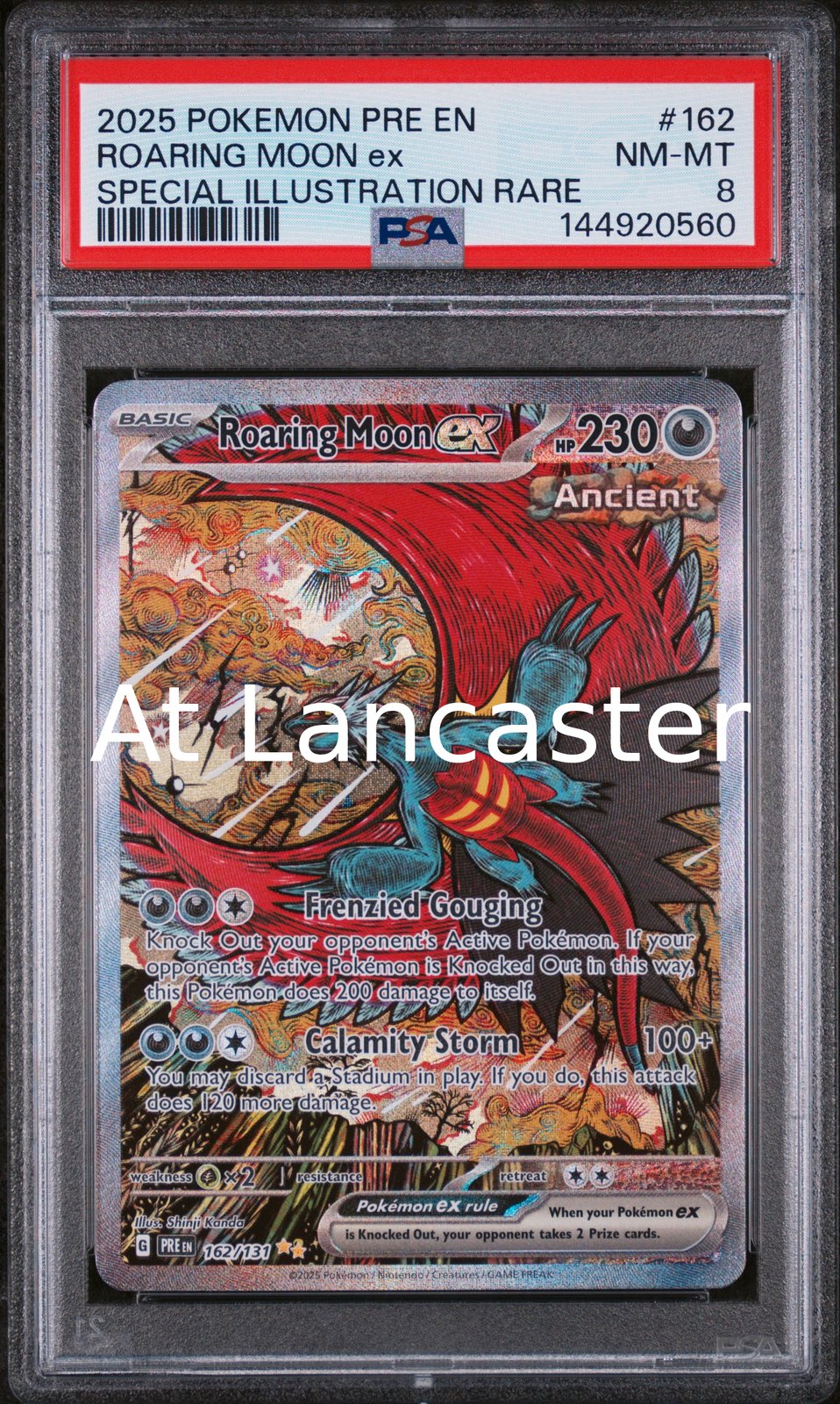 Roaring Moon EX - 162/131 PSA 8 Special Illustration Rare Pokemon (Lanc)