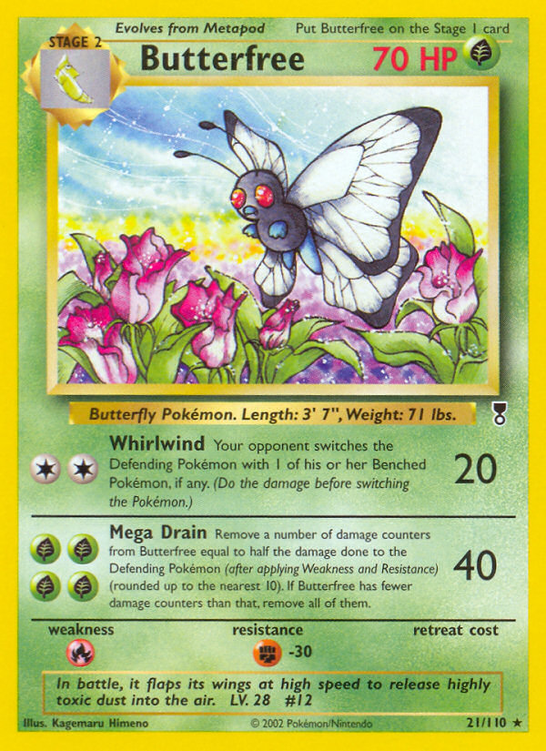 Butterfree - 21/110 Legendary Collection Rare Pokemon - NM