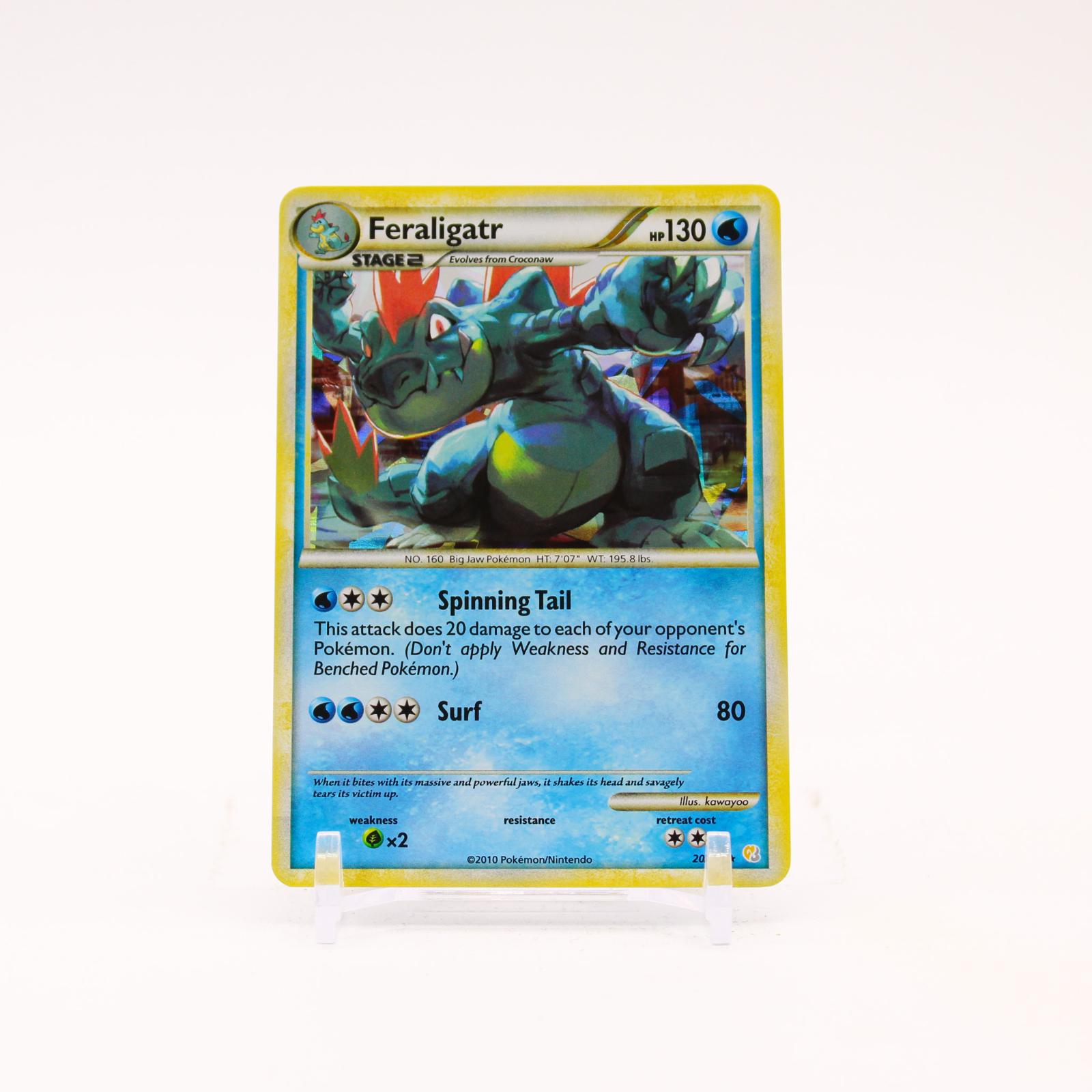 Feraligatr - 20/123 HeartGold & SoulSilver Cracked Ice Promo Pokemon - NM/LP