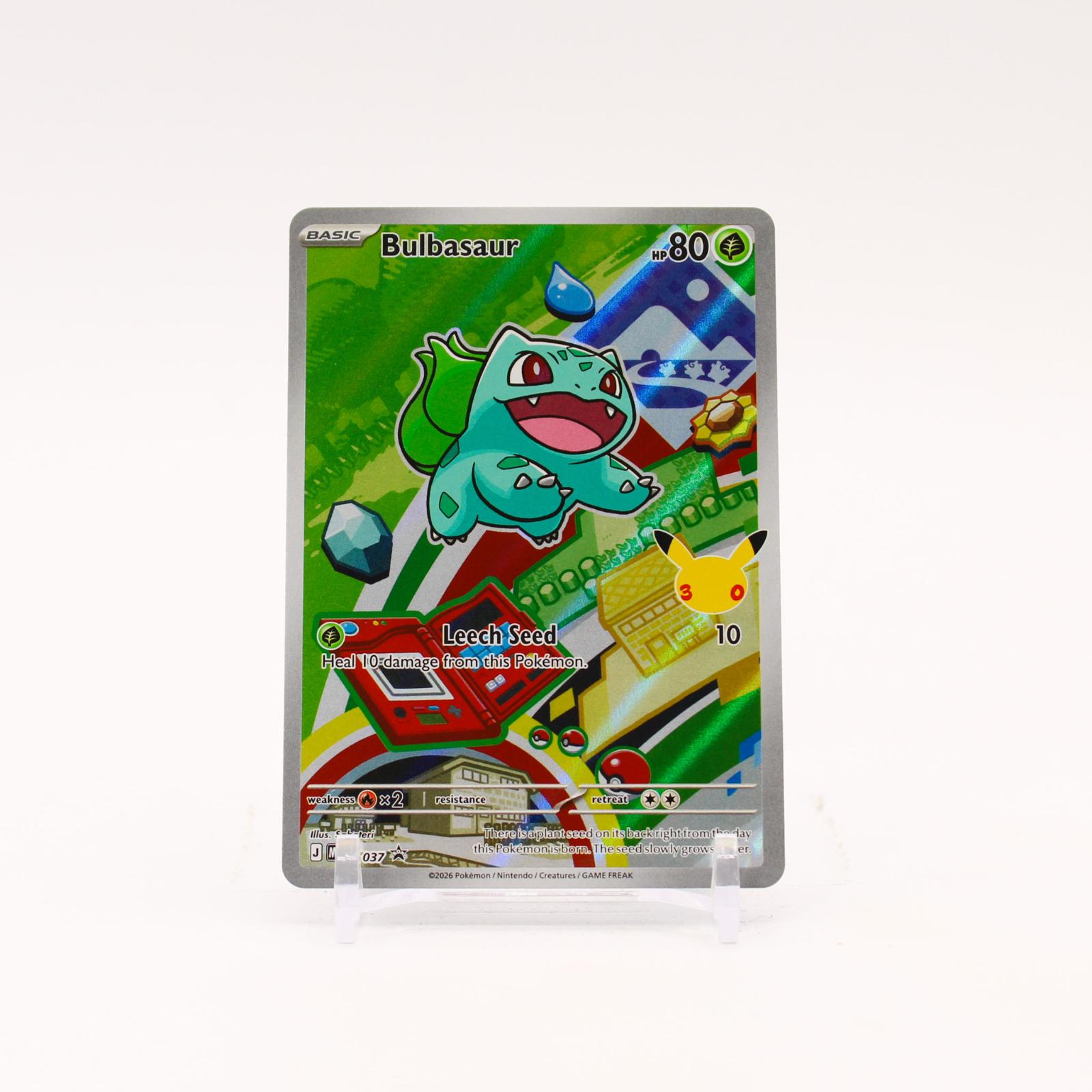 Bulbasaur - MEP037 Mega Evolution First Partner Holo Promo Pokemon - NM/MINT