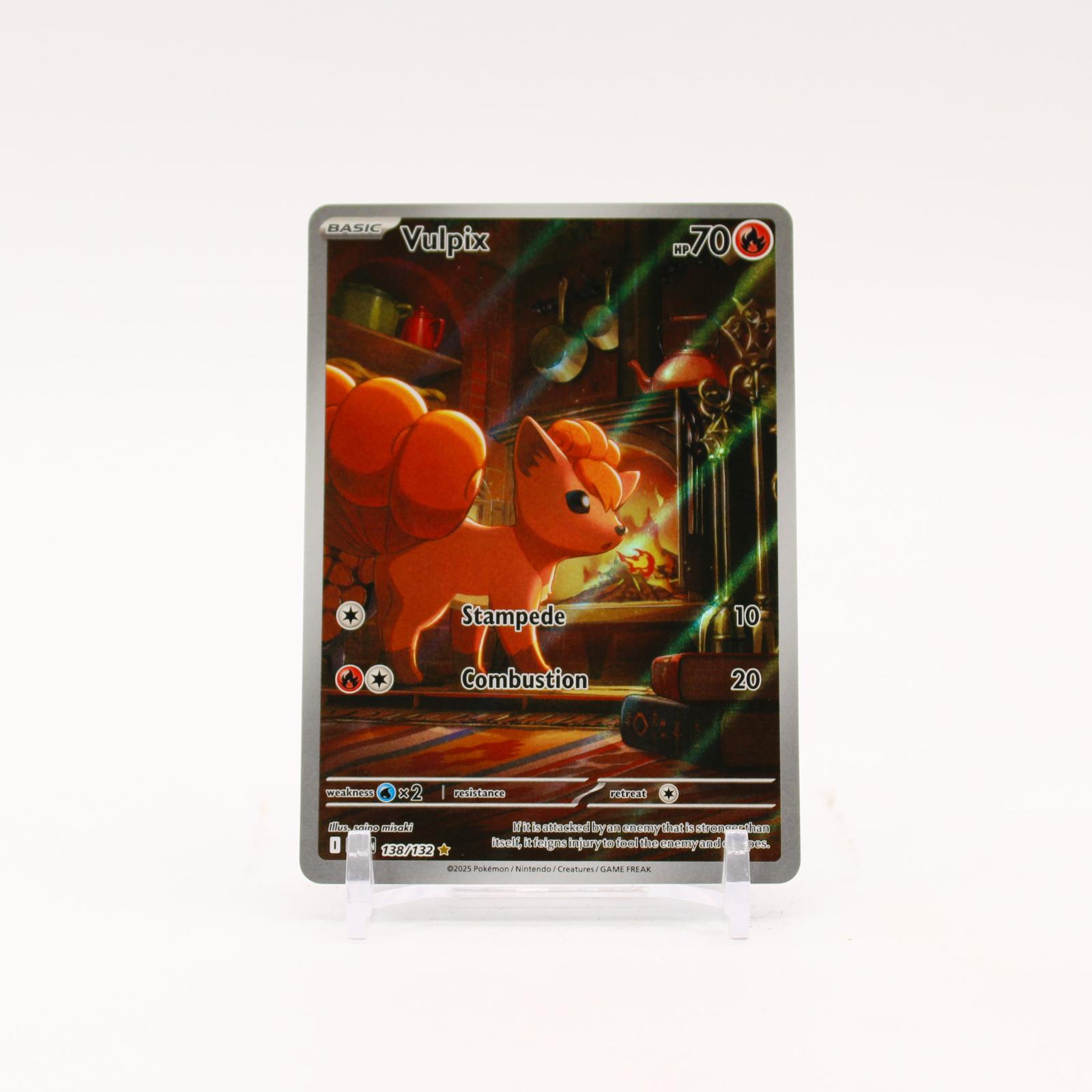 Vulpix - 138/132 Mega Evolution Holo Illustration Rare Pokemon - NM