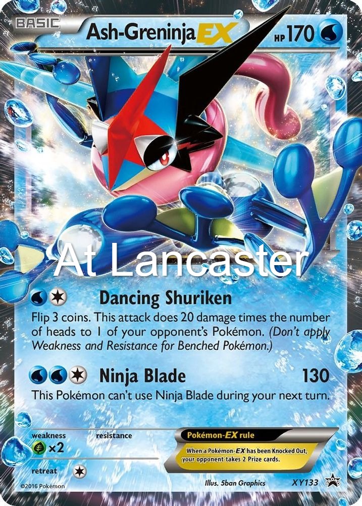 Ash-Greninja EX - XY133 XY Promo Promo Pokemon - MP/HP (Lanc)