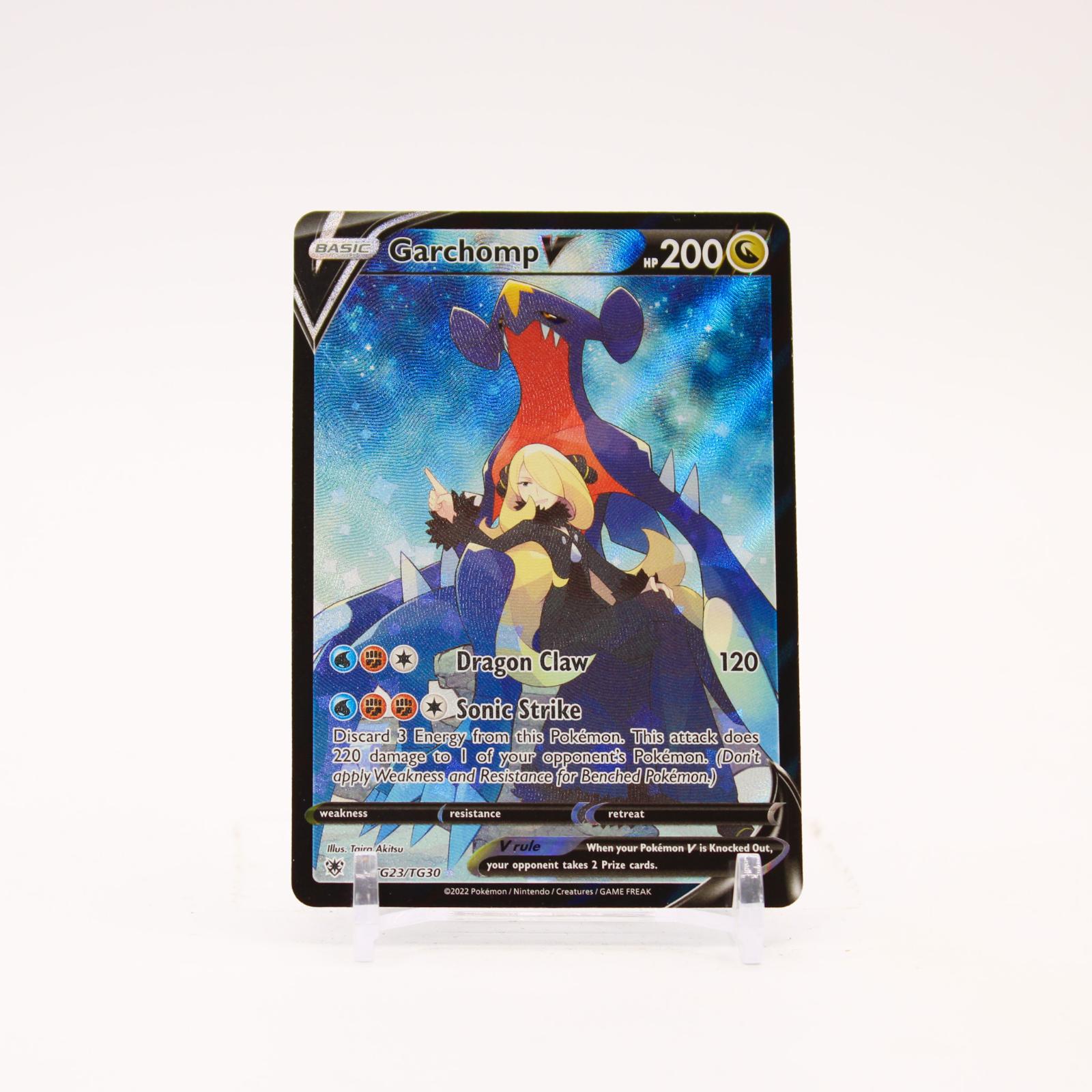 Garchomp V - TG23/TG30 Astral Radiance Trainer Gallery Holo Pokemon - NM