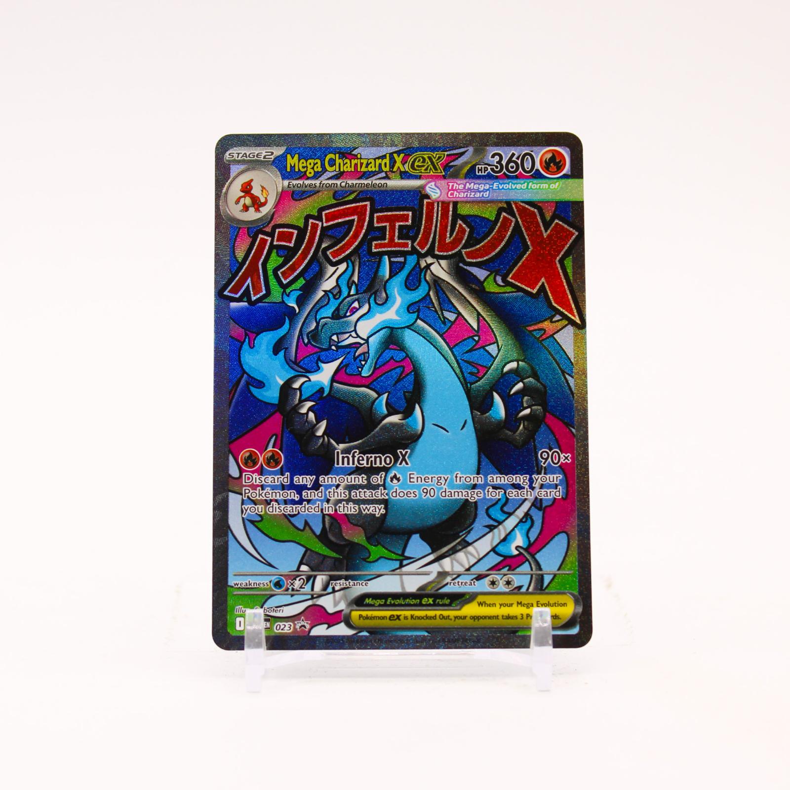 Mega Charizard X ex - MEP023 Mega Evolution Holo Promo Pokemon - NM/MINT
