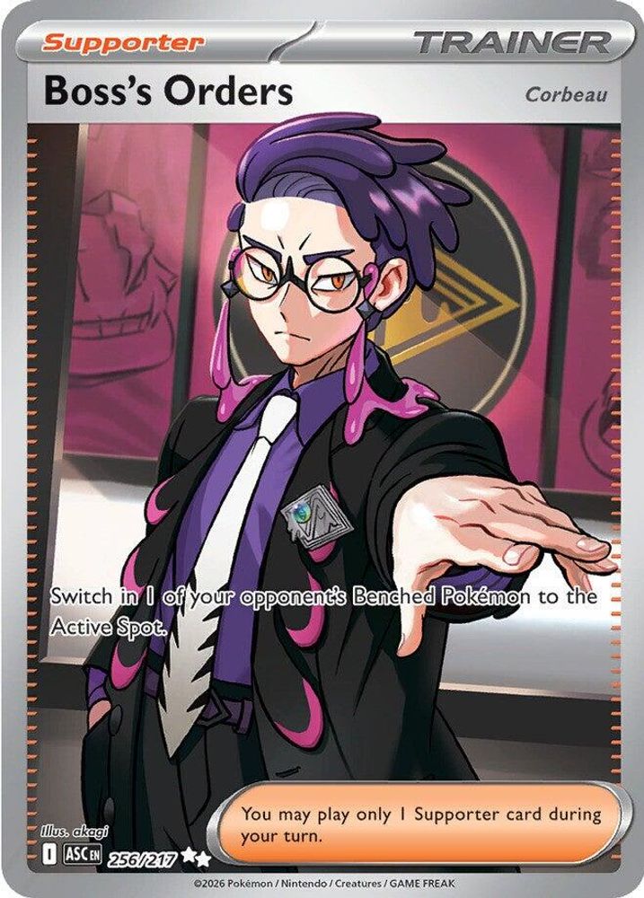 Boss's Orders [Corbeau] - 256/217 Ascended Heroes Ultra Rare Holo Pokemon - NM