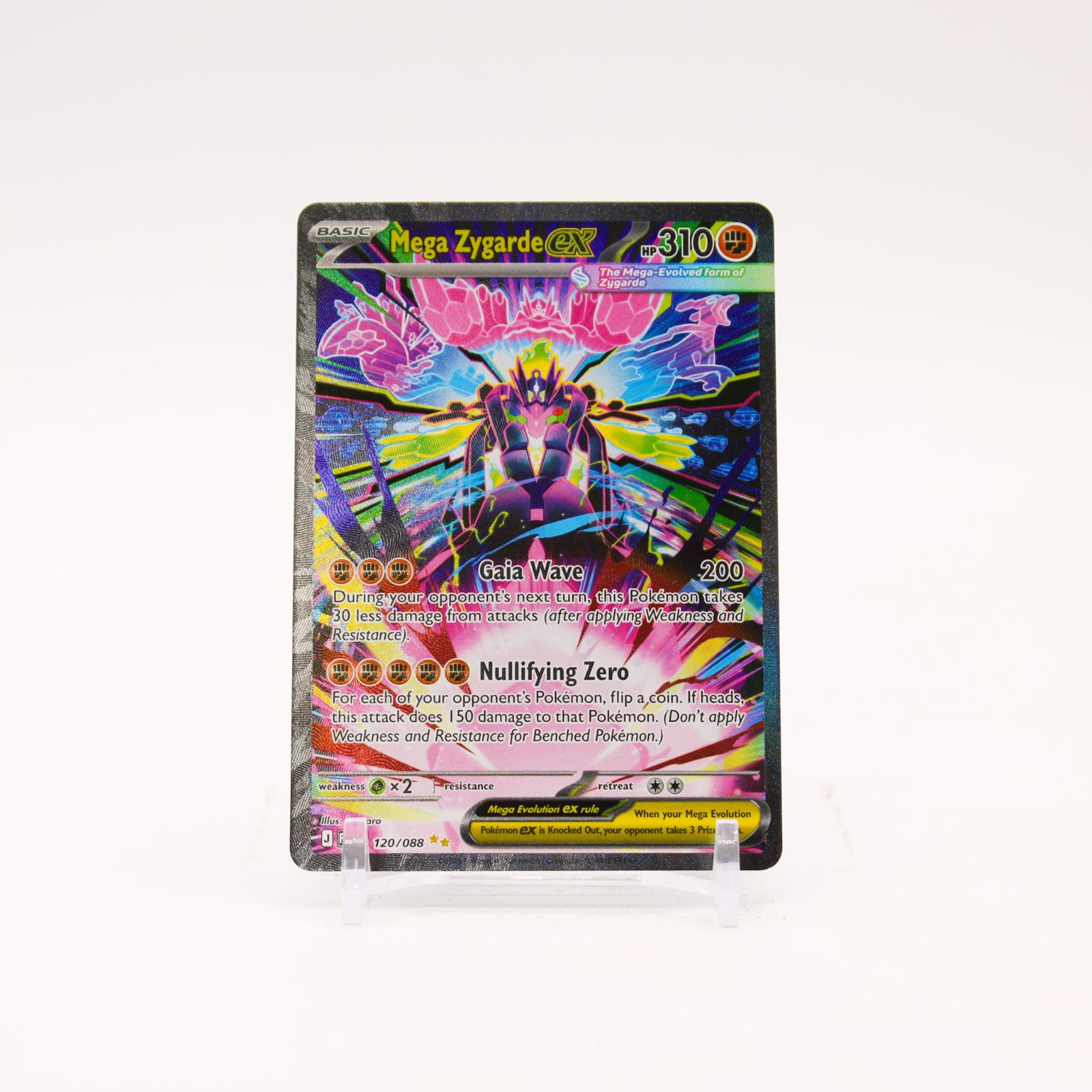 Mega Zygarde ex - 120/088 Perfect Order Holo Special Illustration Pokemon - NM