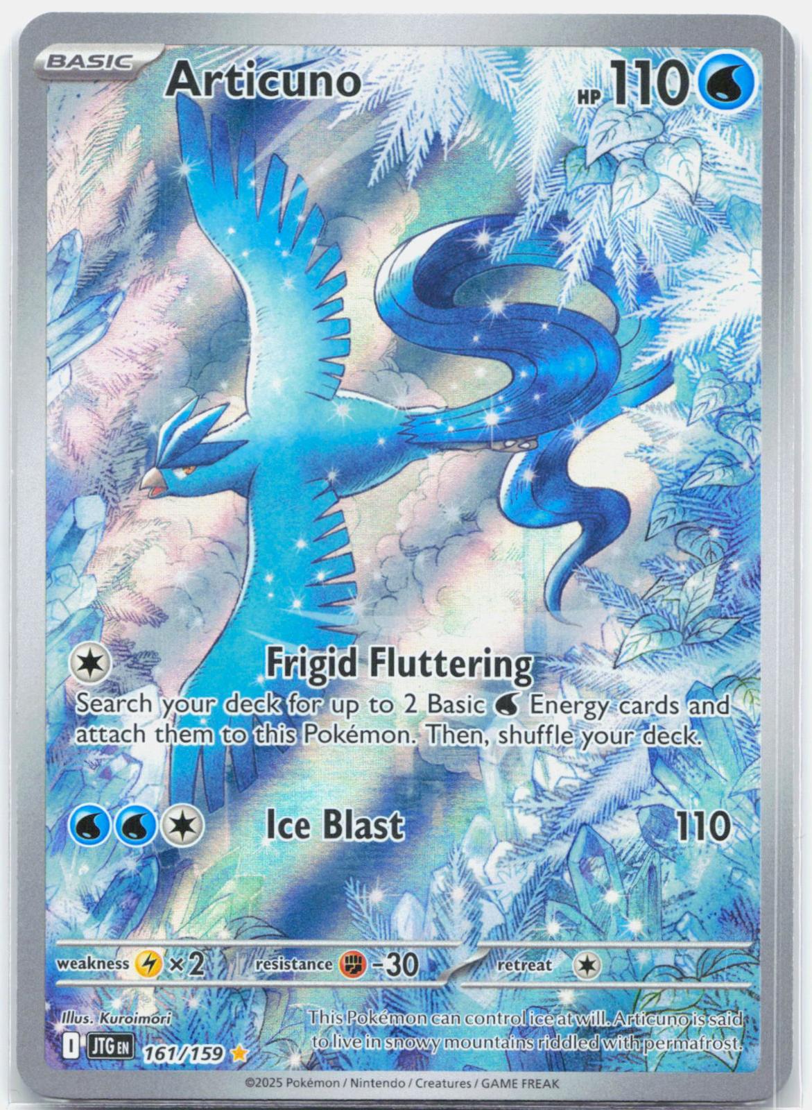 Articuno - 161/159 Journey Together Illustration Rare Pokemon - NM