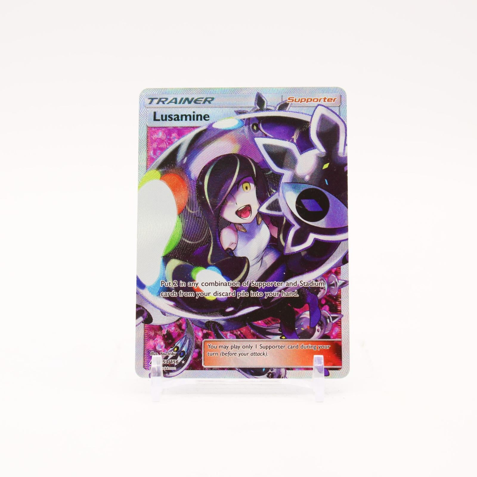 Lusamine - 153/156 Ultra Prism Holo Full Art Trainer - LP