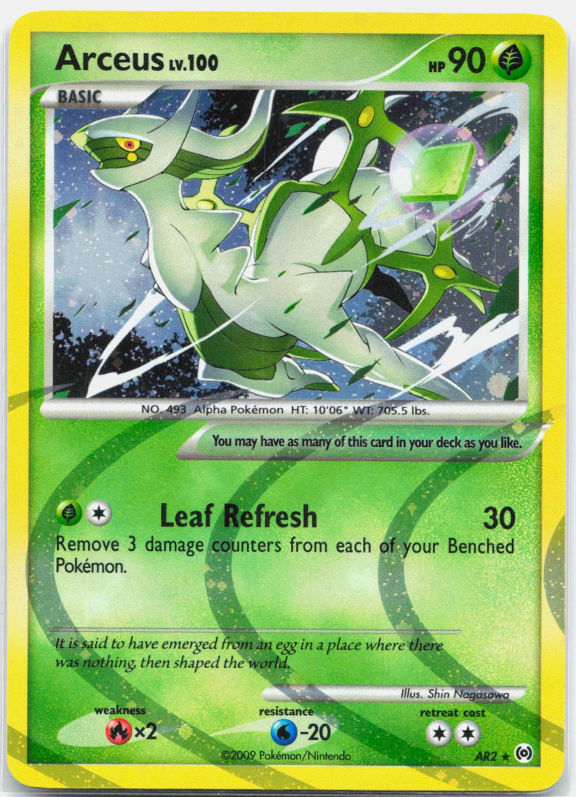 Arceus - AR2 Arceus Holo Rare Pokemon - NM/LP