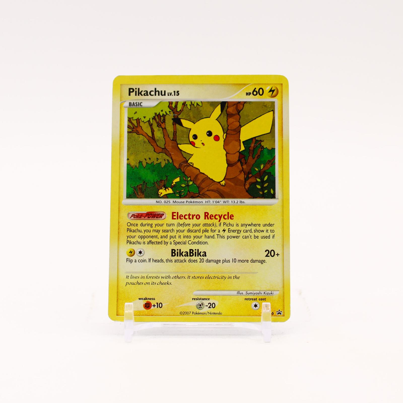 Pikachu - DP16 Diamond and Pearl Holo Promo Pokemon - MP/HP