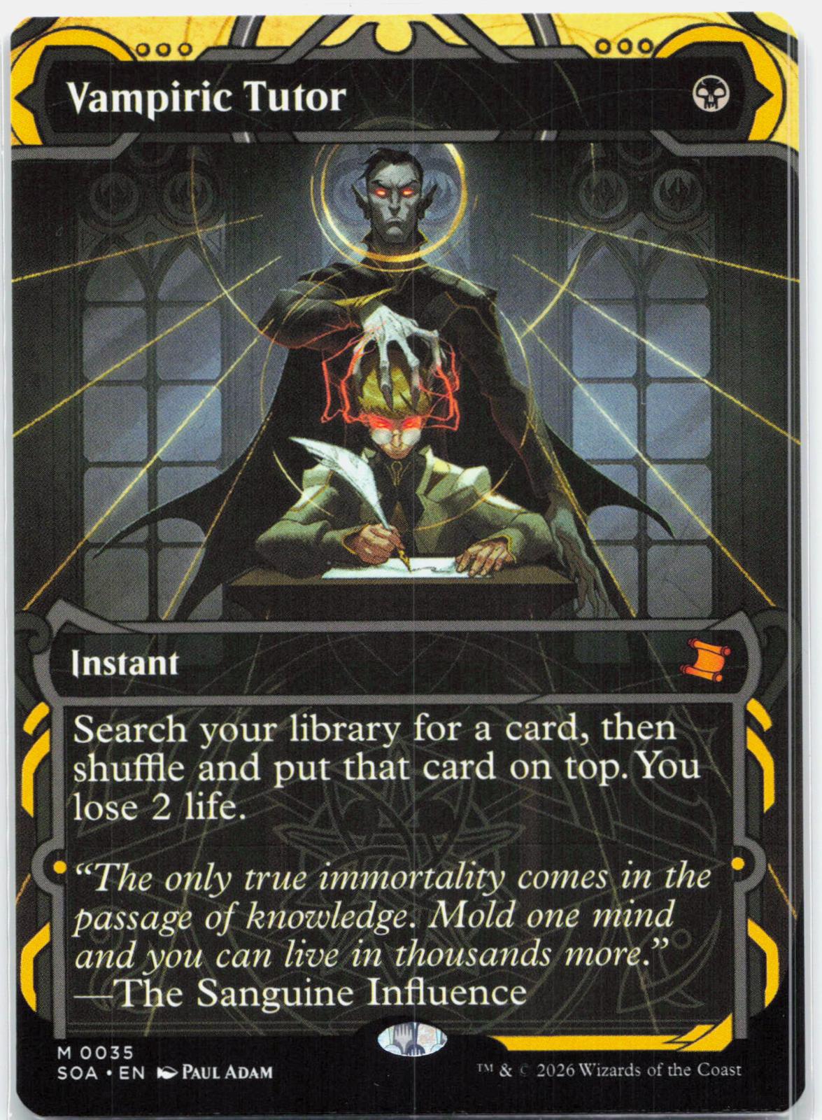 Vampiric Tutor - 35 Secrets of Strixhaven: Mystical Archive Mythic Magic - NM