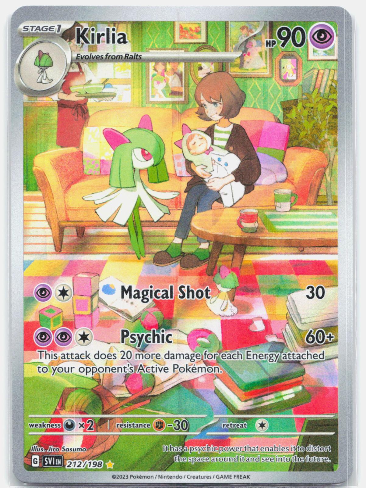 Kirlia - 212/198 Scarlet & Violet Illustration Rare Pokemon - NM