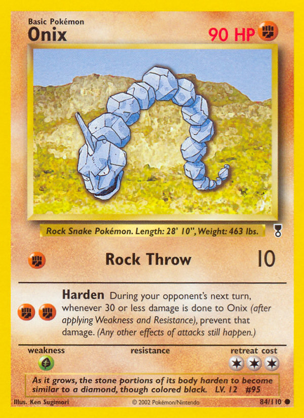 Onix - 84/110 Legendary Collection Common Pokemon - NM