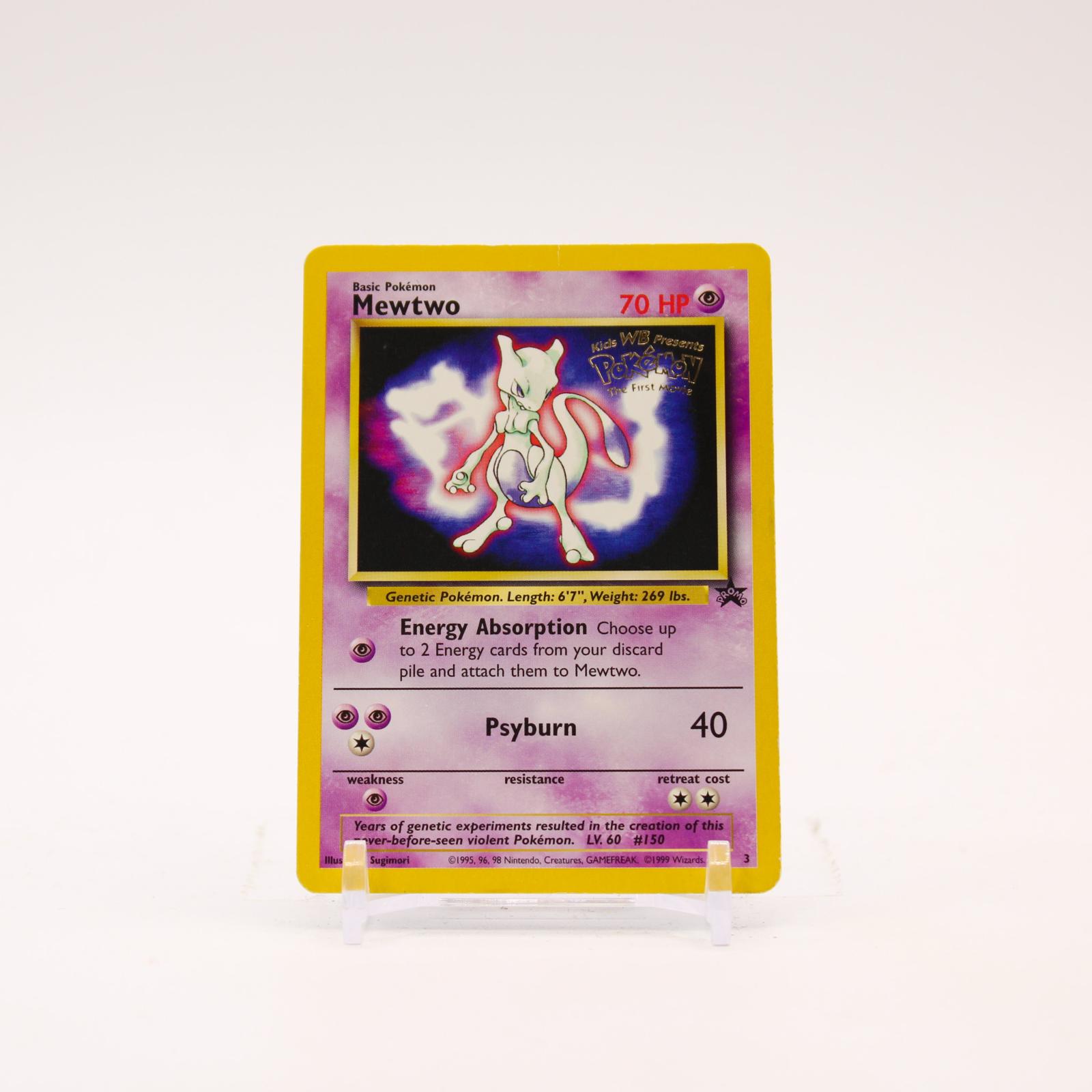 Mewtwo - 3 Wizards Black Star Promo Pokemon - MP