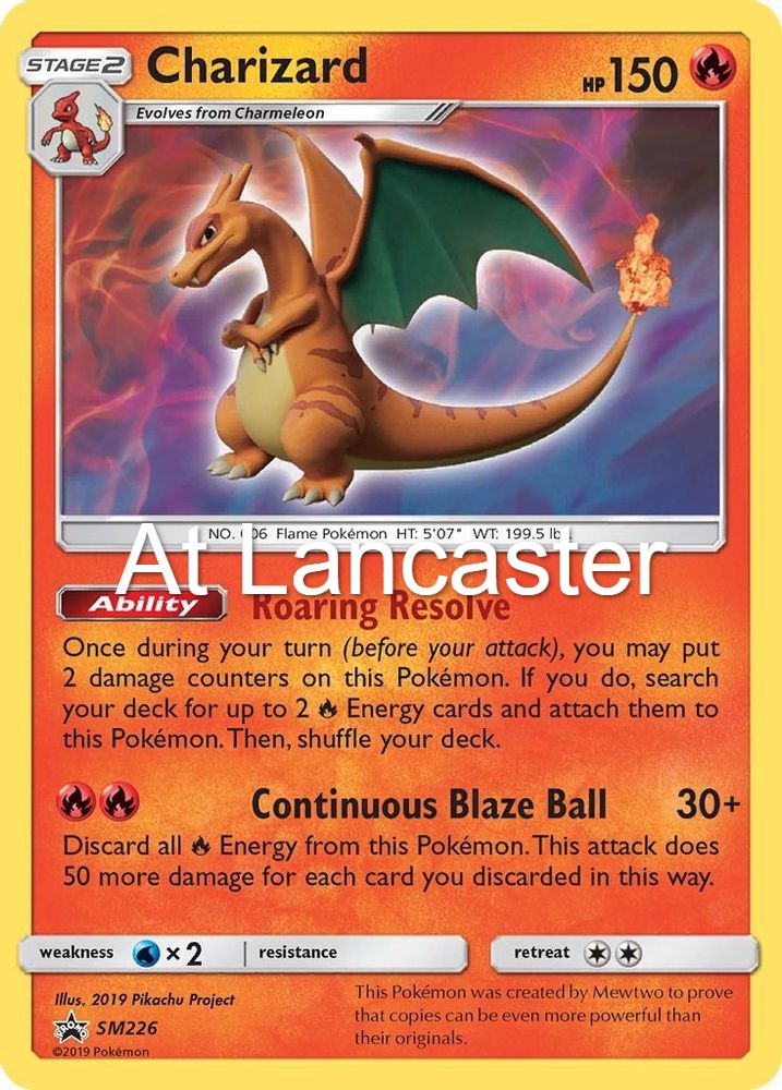 Charizard - - SM226 Sun & Moon Promo Promo Pokemon - HP (Lanc)