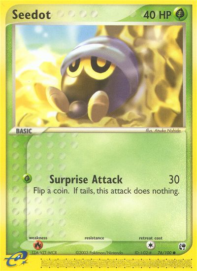 Seedot - 76/100 Sandstorm Common Pokemon - NM