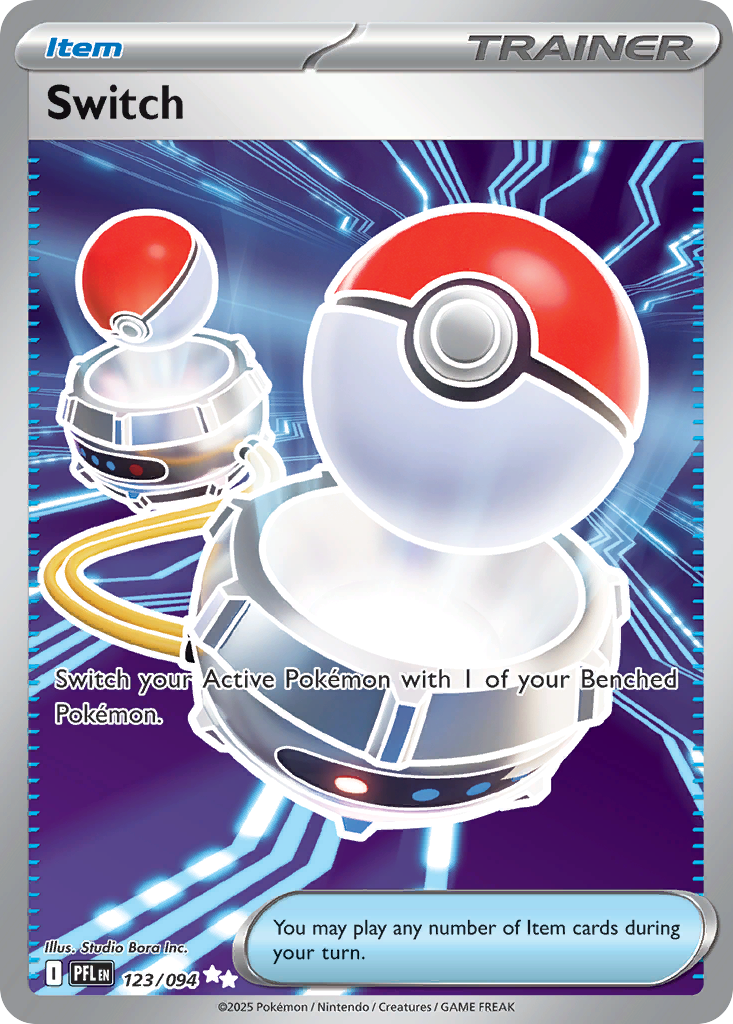 Switch - 123/094 Phantasmal Flames Ultra Rare Holo Pokemon - NM
