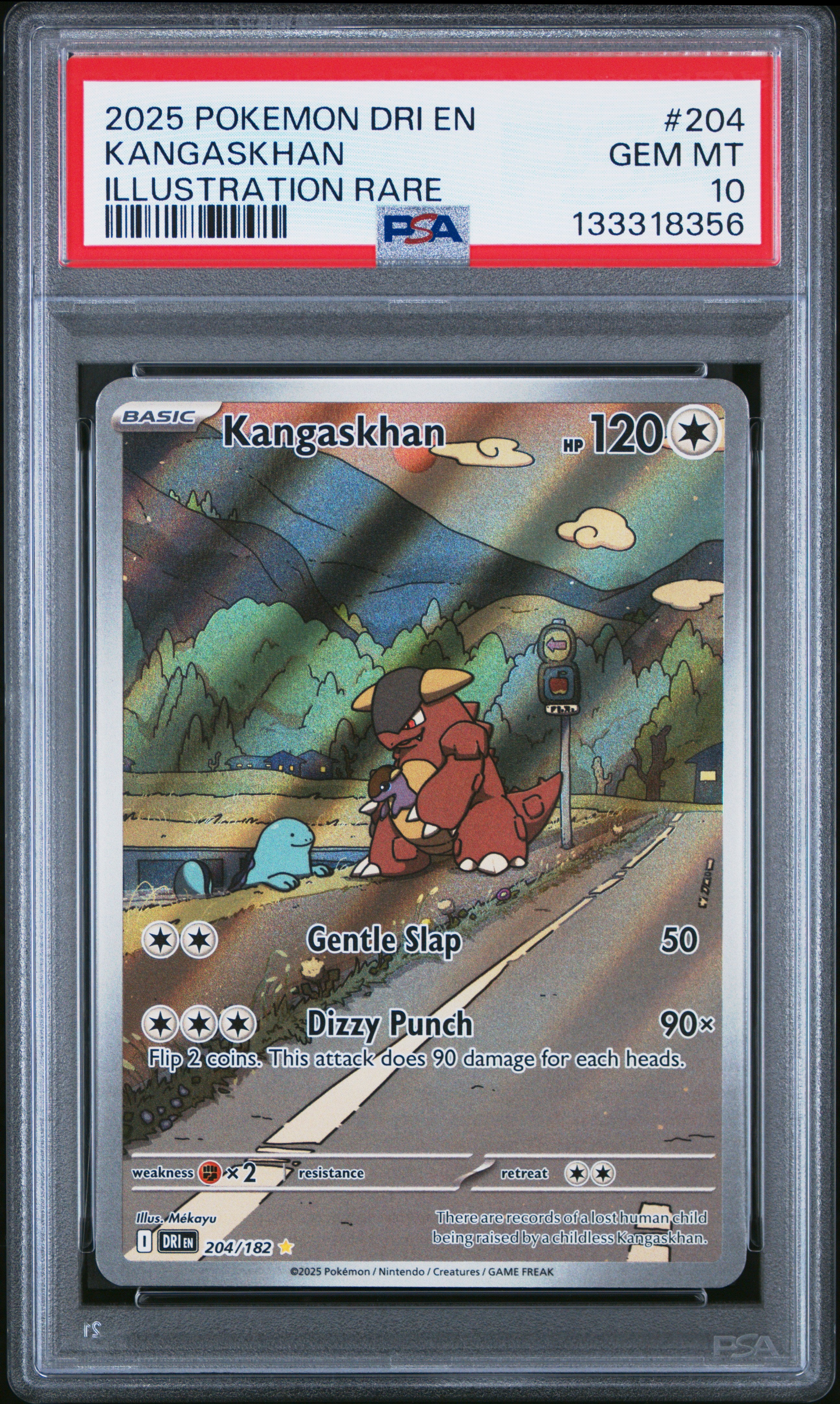 Kangaskhan - 204/182 PSA 10 Destined Rivals Illustration Rare Pokemon - GEM MINT
