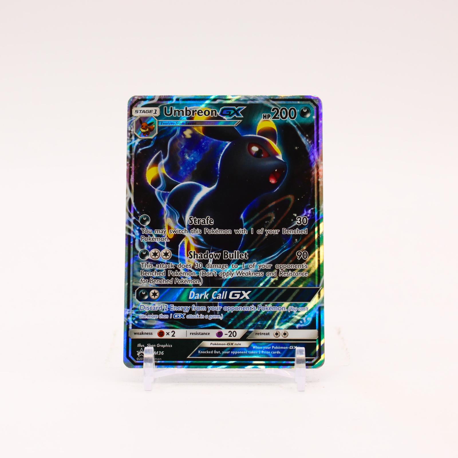 Umbreon GX - SM36 Sun & Moon Holo Promo Pokemon - LP
