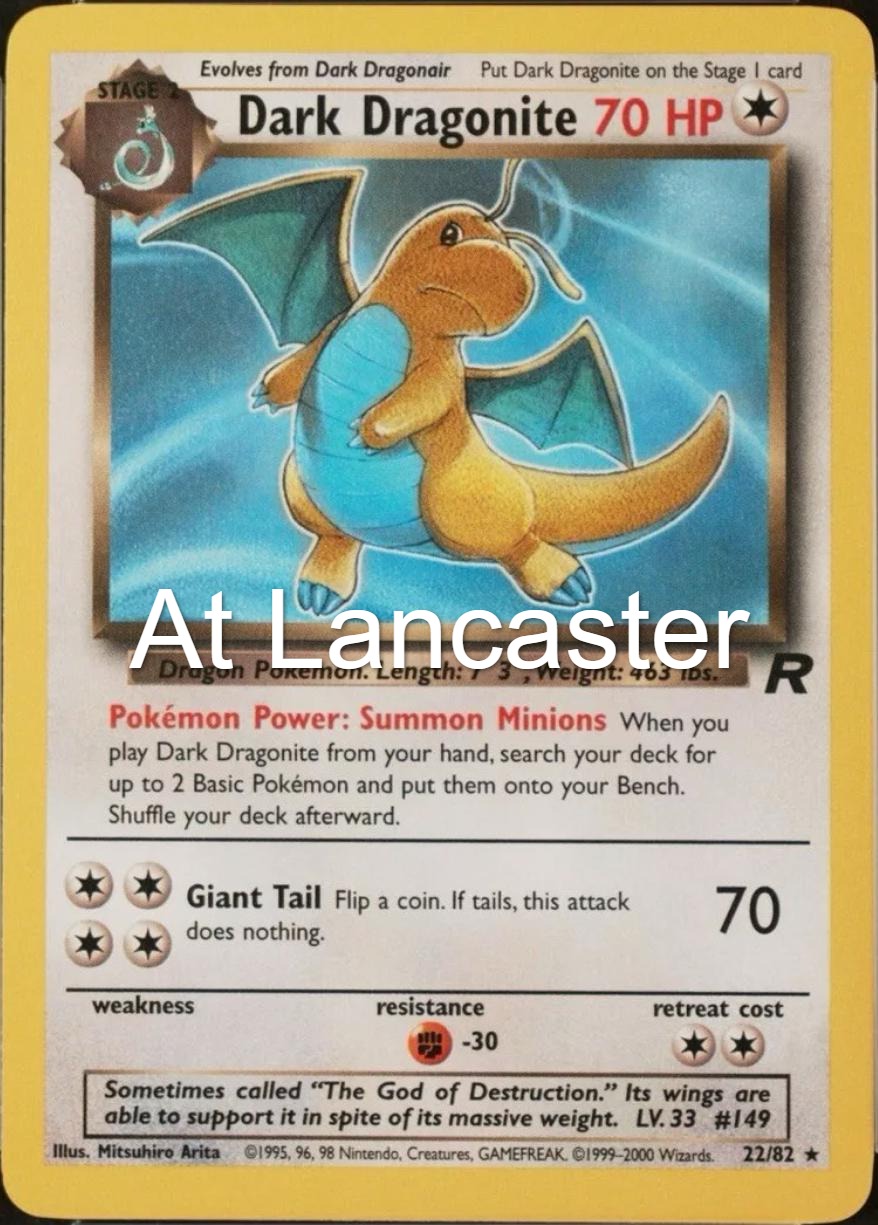 Dark Dragonite - 22/82 Team Rocket Unlimited Rare Pokemon - MP (Lanc)
