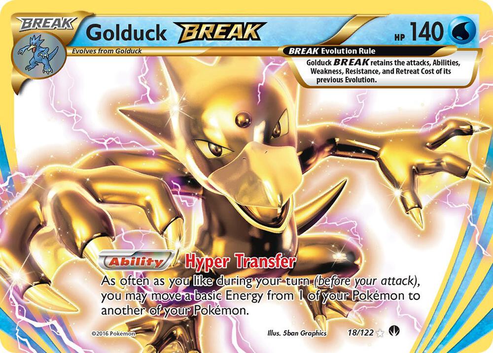 Golduck BREAK - 18/122 BREAKpoint Ultra Rare Pokemon - NM