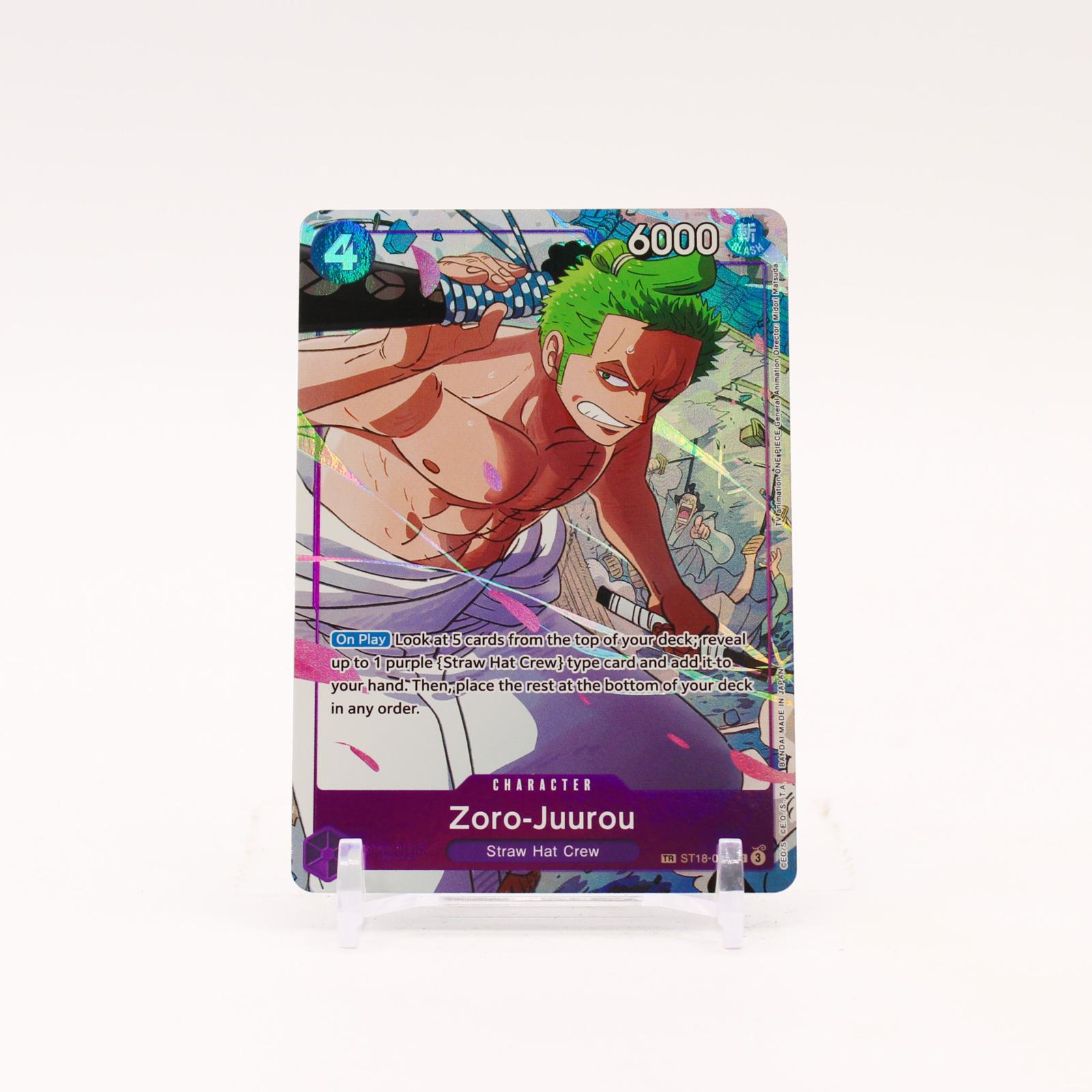 Zoro-Juurou - ST18-004 Emperors in the New World Foil SR One Piece - NM/MINT