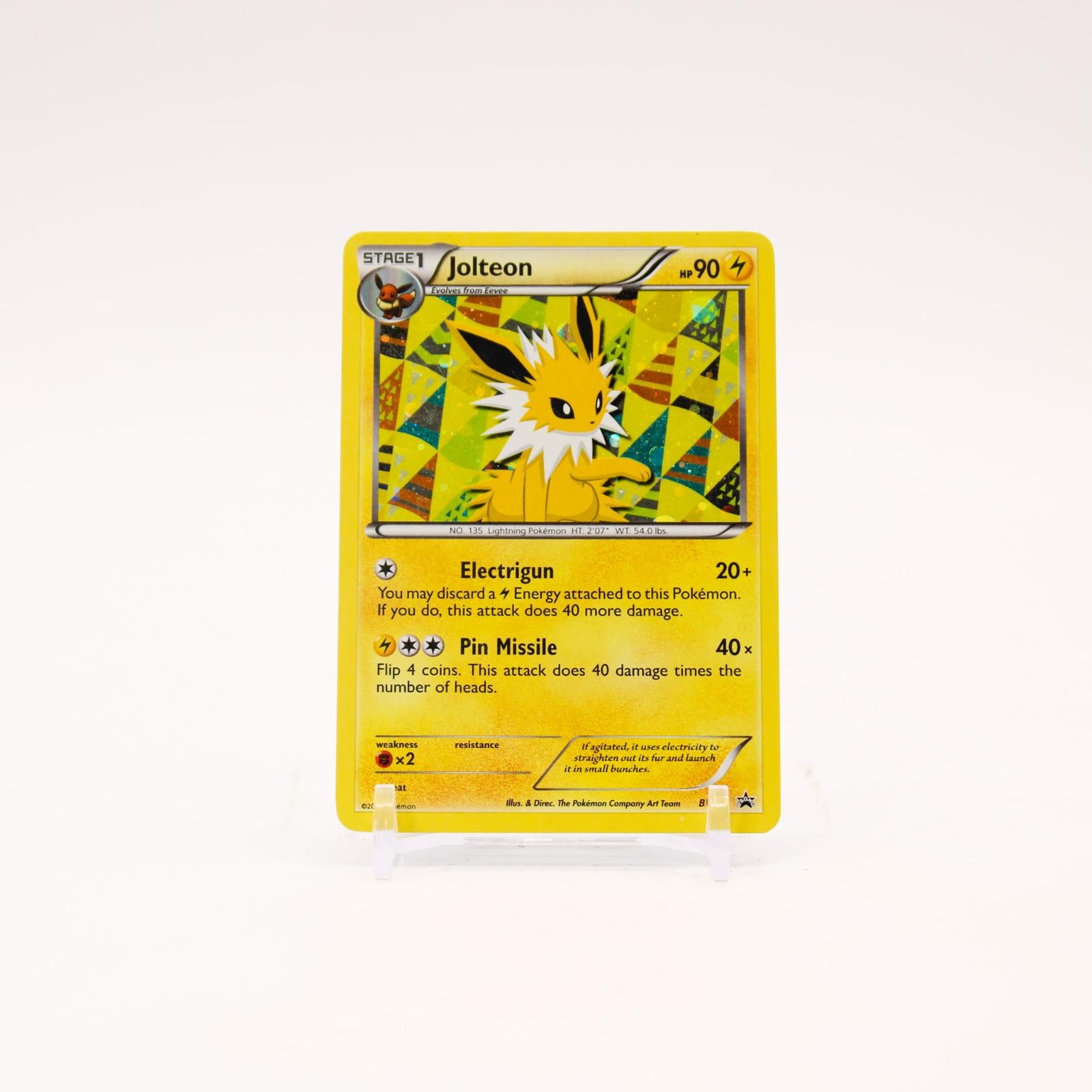 Jolteon - BW91 Black And White Holo Promo SWIRL Pokemon - LP