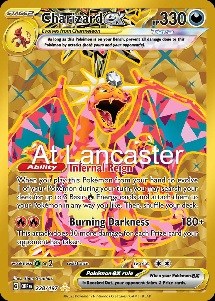 Charizard ex - 228/197 Obsidian Flames Hyper Rare Pokemon - NM (Lanc)