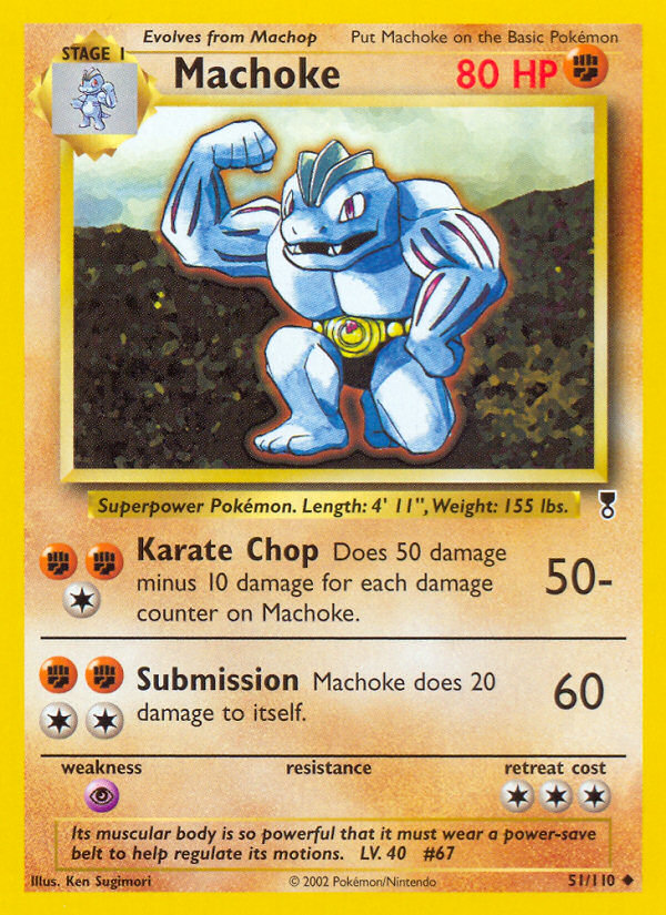 Machoke - 51/110 Legendary Collection Uncommon Pokemon - NM