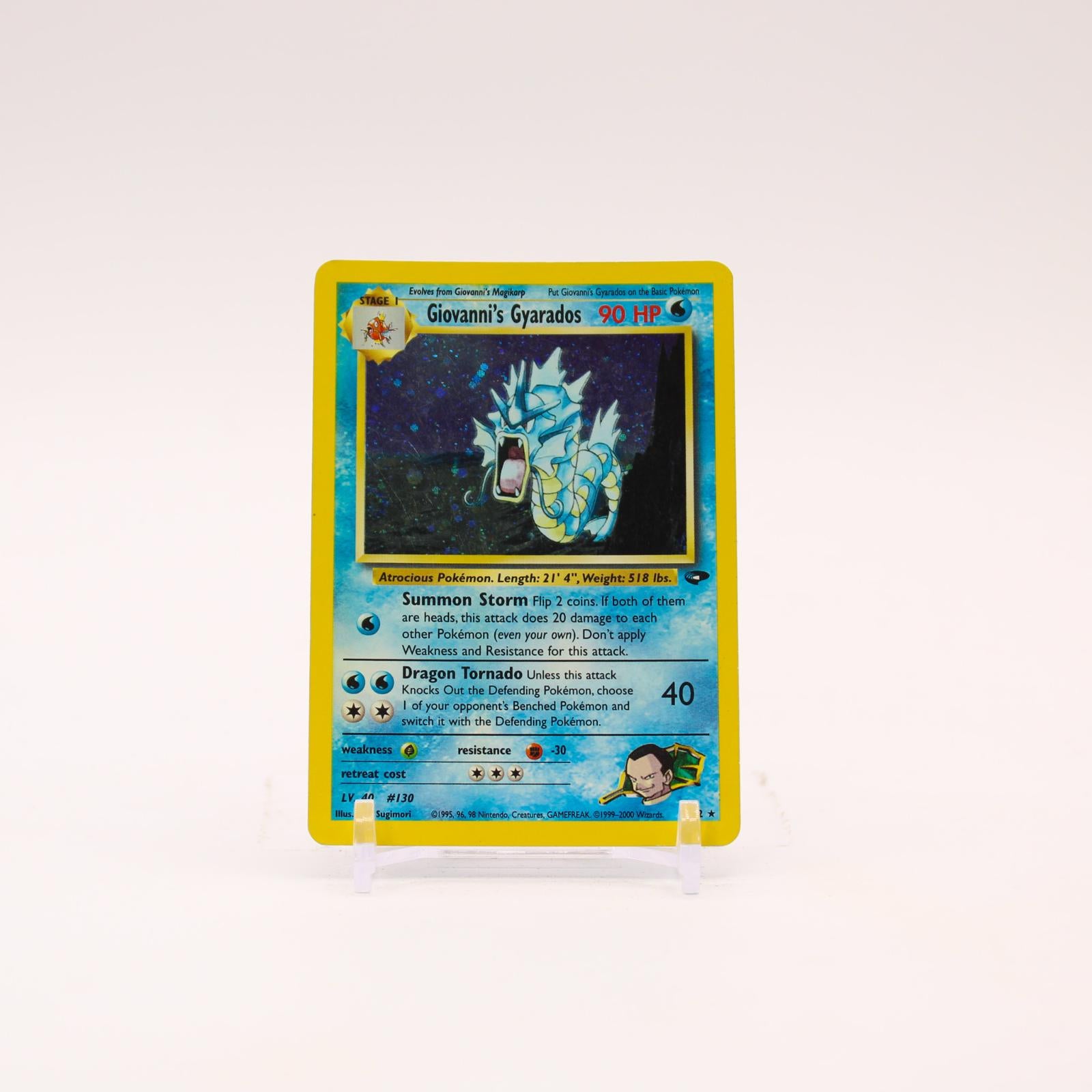 Giovanni's Gyarados - 5/132 Gym Challenge Unlimited Holo Rare Pokemon - MP