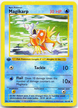 Load image into Gallery viewer, Magikarp - 35/102 Base Set Shadowless 1st Edition Uncommon Pokemon - MP/HP
