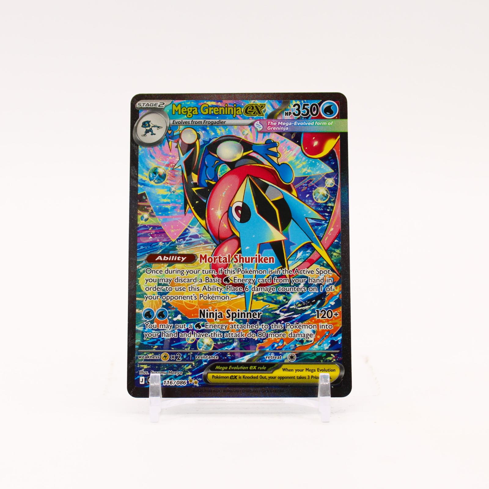 Mega Greninja ex - 116/086 Chaos Rising Holo Special Illustration Pokemon - NM